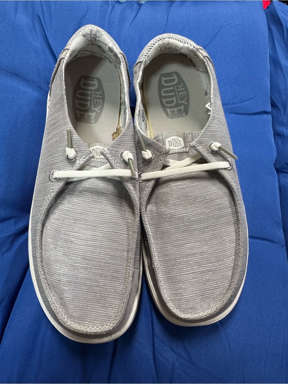 Hey Dude Light Grey Slip-On Casual Loafers